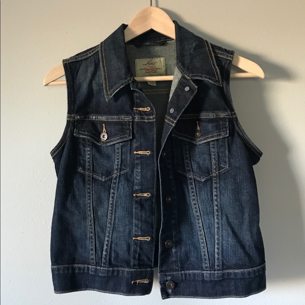Levi’s Dark Wash Denim Vest